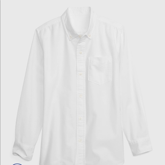 Gap Kids Organic Cotton Uniform Oxford Shirt - Picture 1 of 5